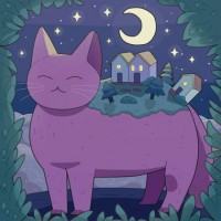 Purrple Cat